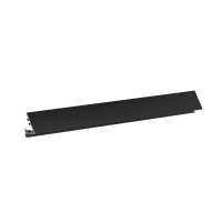 Микроплинтус Laconistiq Light (под подсветку) Черный анодированный 25х16х5х2450мм, 7 зажимов в комплекте