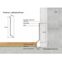 Плинтус алюминиевый LACONISTIQ Adhesive 60мм Черный матовый RAL9005. (60*10*2500мм)/ 20 шт