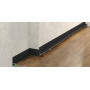 Микроплинтус LACONISTIQ Micro-L угловой Чёрный матовый RAL9005 (25,8х16,2х5х2700мм) 7 зажимов в комплекте