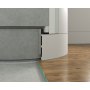 Скрытый плинтус LACONISTIQ REGULAR, под подсветку, черный МУАР RAL9005 (80х13х3000мм)