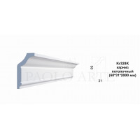 Kr328K карниз потолочный (60*31*2000 мм)/30