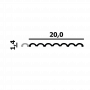 Стеновая панель из дюрополимера P126-3000 Перфект - 3D панель
