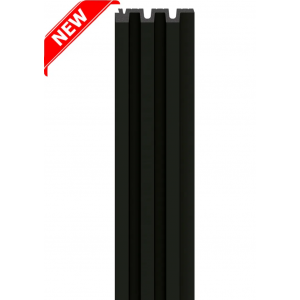 Стеновая панель из полистирола LINERIO M PLUS LINE BLACK черная